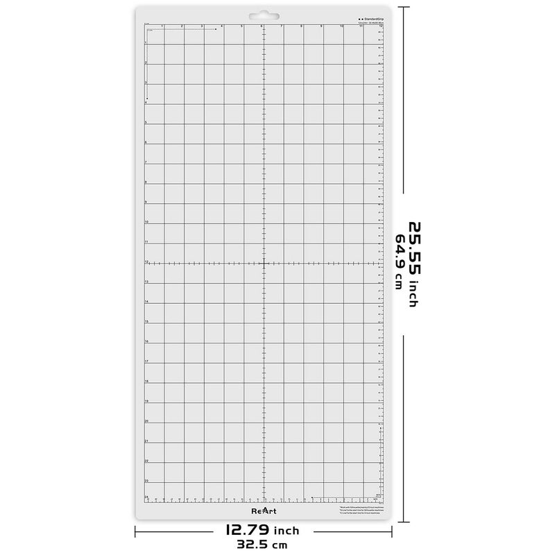 ReArt Standard Grip Cutting Mat for Silhouette Cameo 4 Packs 12" x 24" - Adhesive Cut Mat Replacement Set Matts Vinyl Craft - Image 2